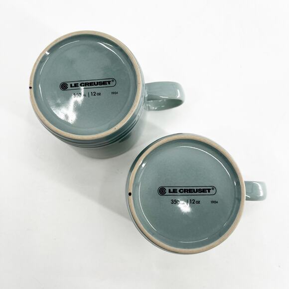 Le Creuset Set of Two Light Blue Coffee Mugs - Picture 5 of 5
